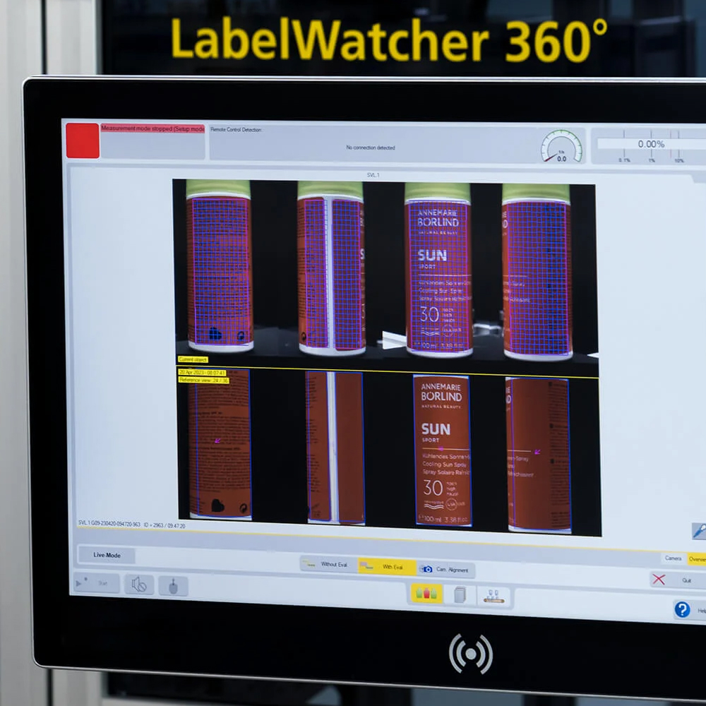 Cosmetic Label Position and Print Quality Vision Inspection